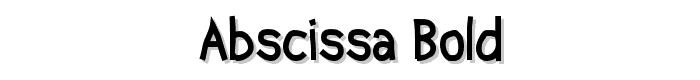 Abscissa Bold font